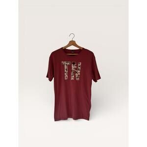 TN Tennessee Burgundy Floral Graphic T-Shirt